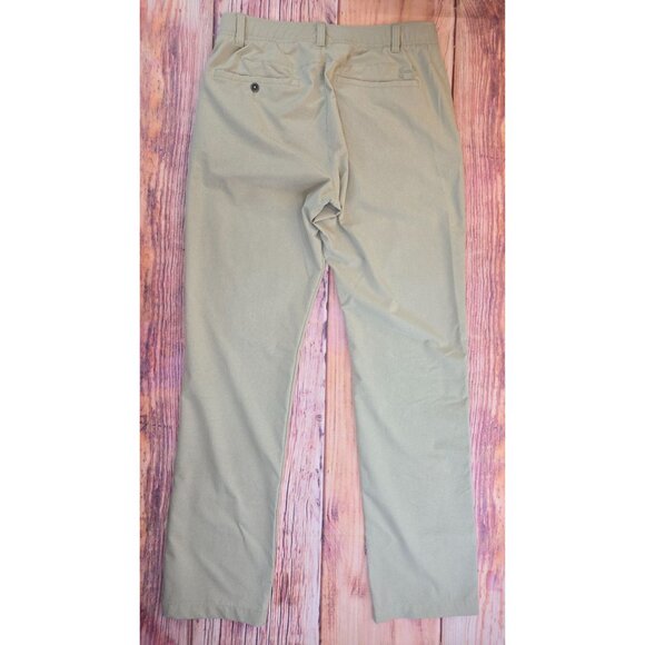 Under Armour Mens Khaki Stretch Golf Pants Size 32/32 Polyester Blend - Picture 2 of 9